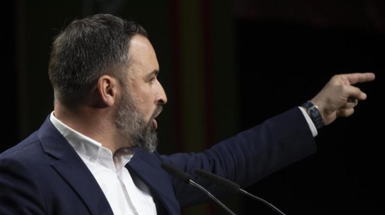 El presdente de Vox, Santiago Abascal