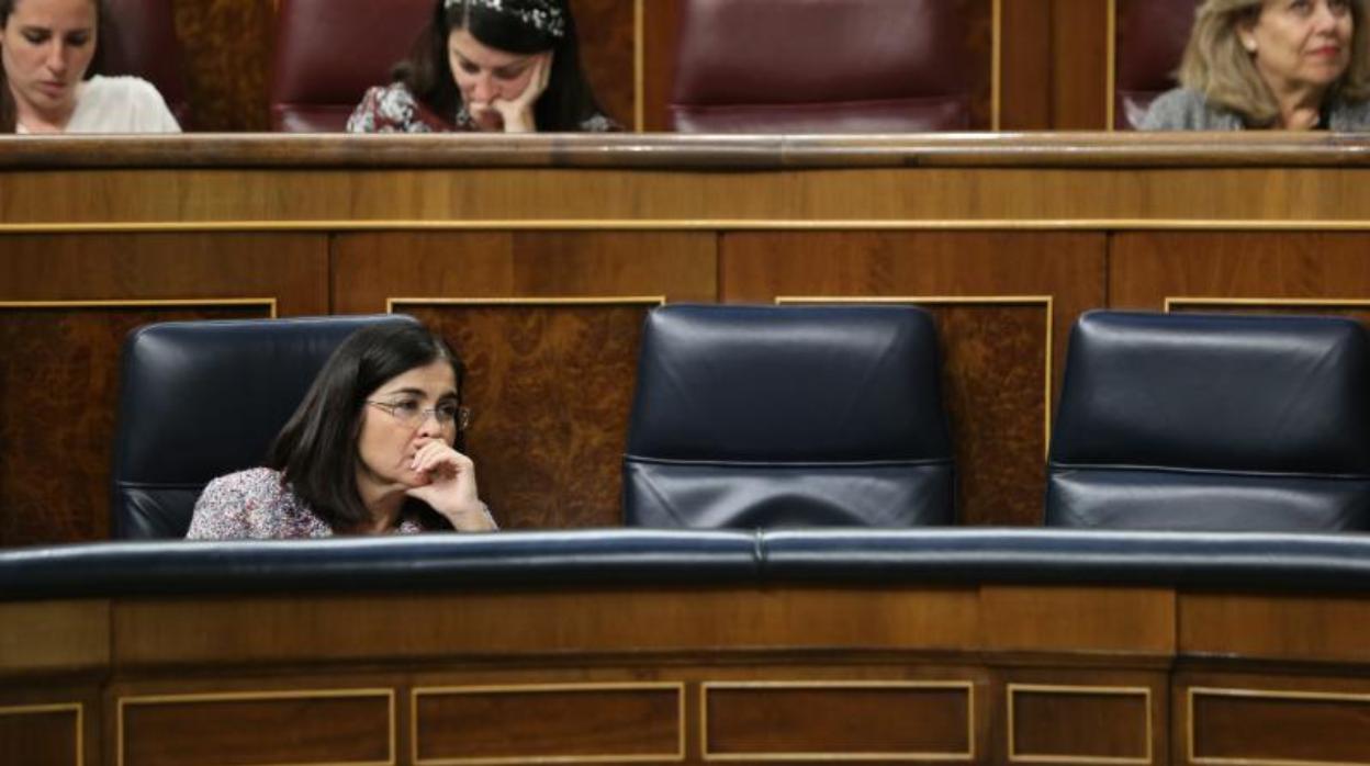 La ministra de Política Territorial, Carolina Darias, en el Congreso de los Diputados