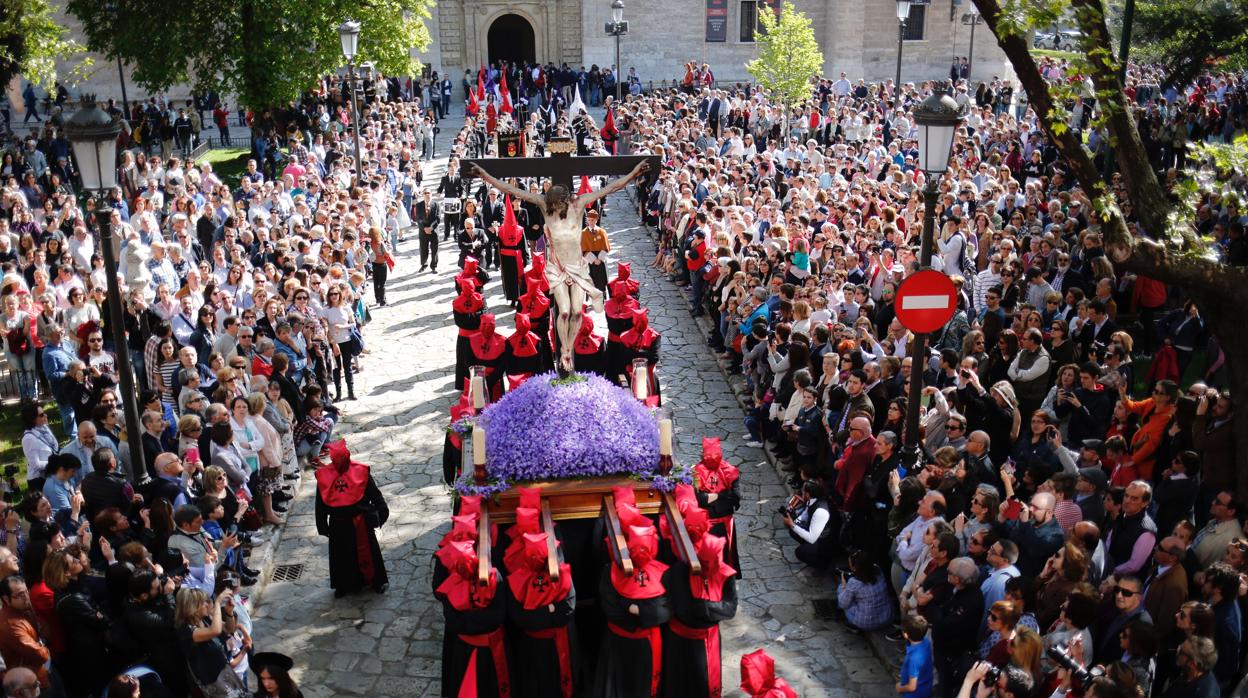 Imagen de archivo de una procesión en Valladolid