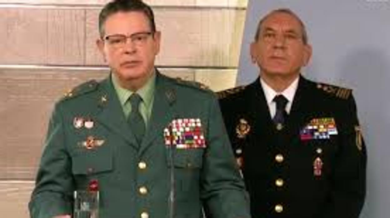 El DAO de la Guardia Civil, Laurentino Ceña y el de la Policía, José Ángel González