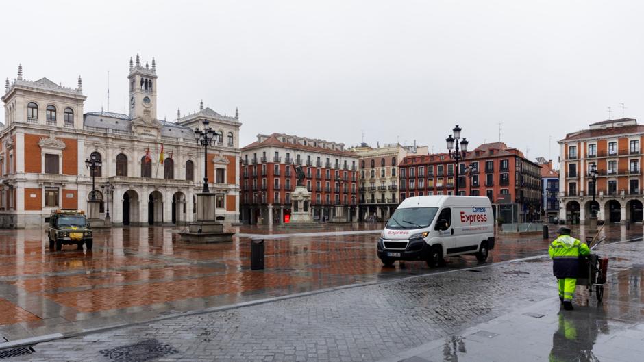 Valladolid en la segunda jornada del estado de alarma: calles vacías entre la resignación y la incertidumbre