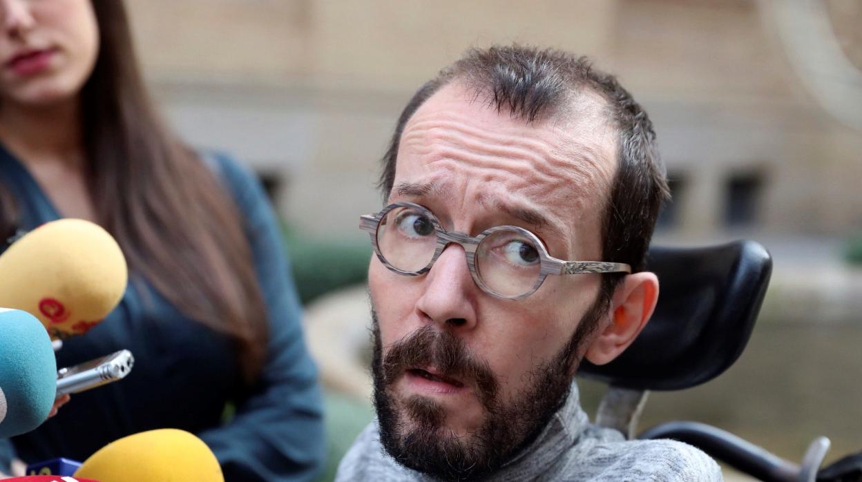 El portavoz parlamentario de Unidos Podemos en el Congreso, Pablo Echenique