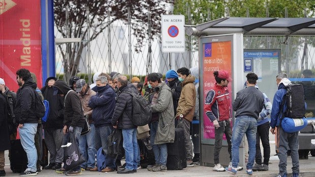 Coronavirus: llegan los primeros sin techo al albergue de Ifema