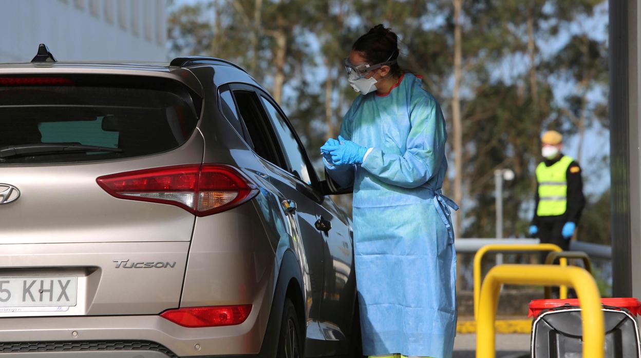 Hospital de Meixoeiro en Vigo, pionero en Galicia en el servicio de test del coronavirus desde el coche