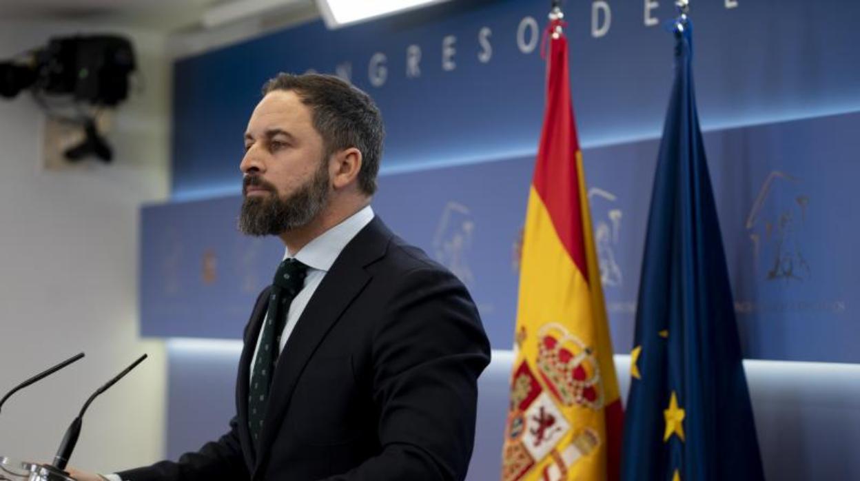 El presidente de Vox, Santiago Abascal