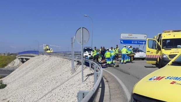 Atropellado un guardia civil en Getafe por un coche que quería saltarse un control