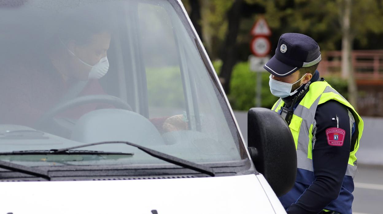 Un control de la Policía Municipal de Madrid