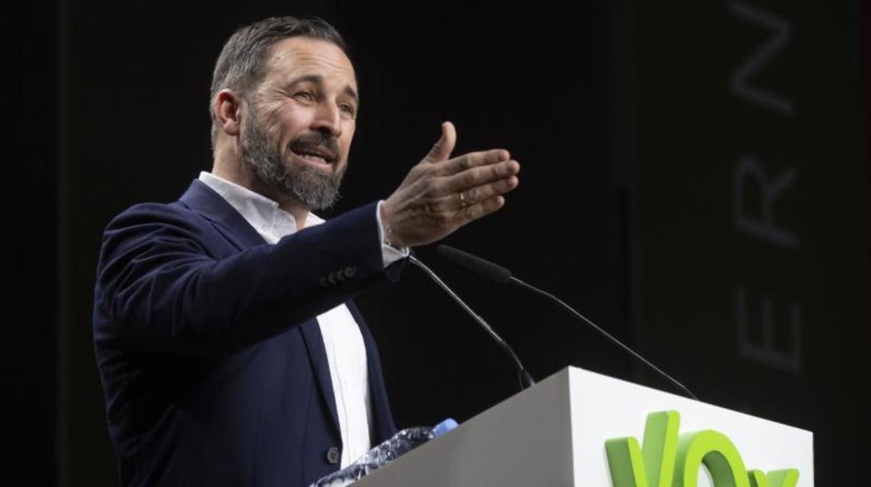 El presidente de Vox, Santiago Abascal