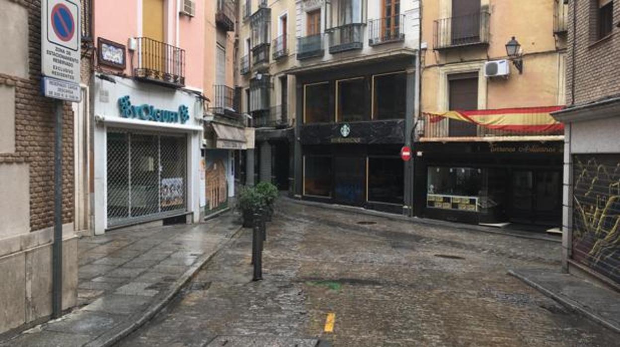 Las calles del Casco están vacías desde que se decretó el estado de alarma