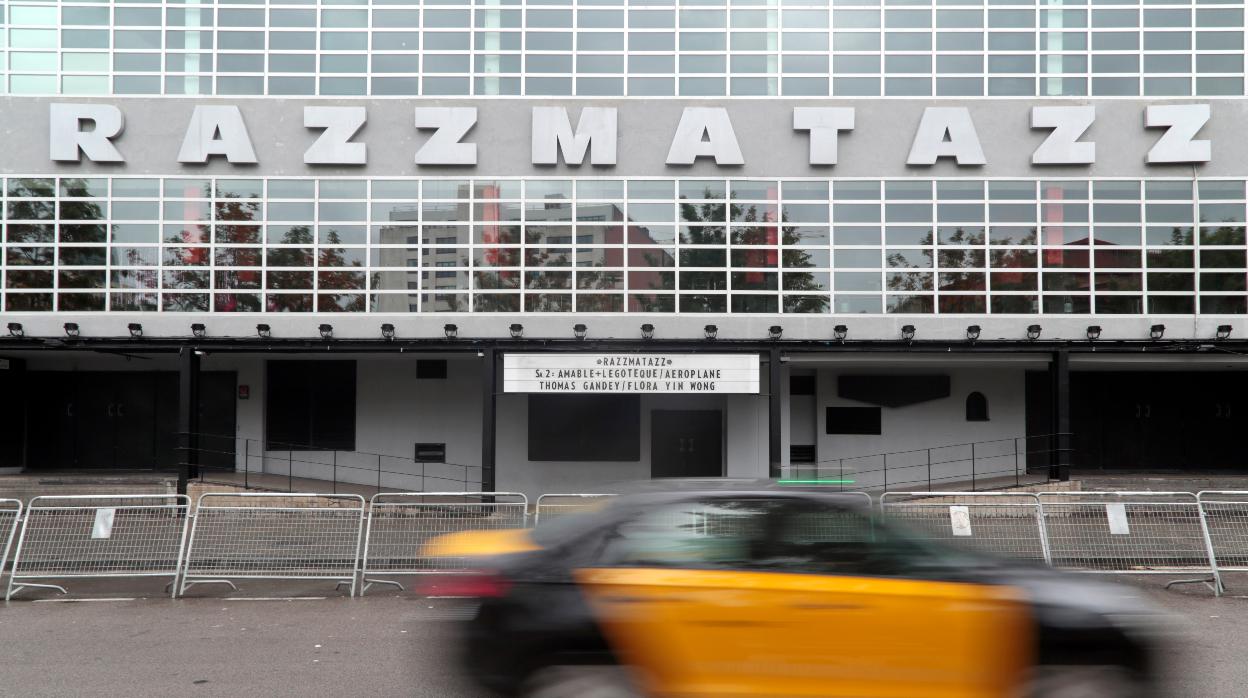 Fachada de la sala Razzmatazz, en Barcelona