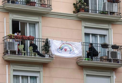 Imagen tomada este jueves en un edificio de Valencia