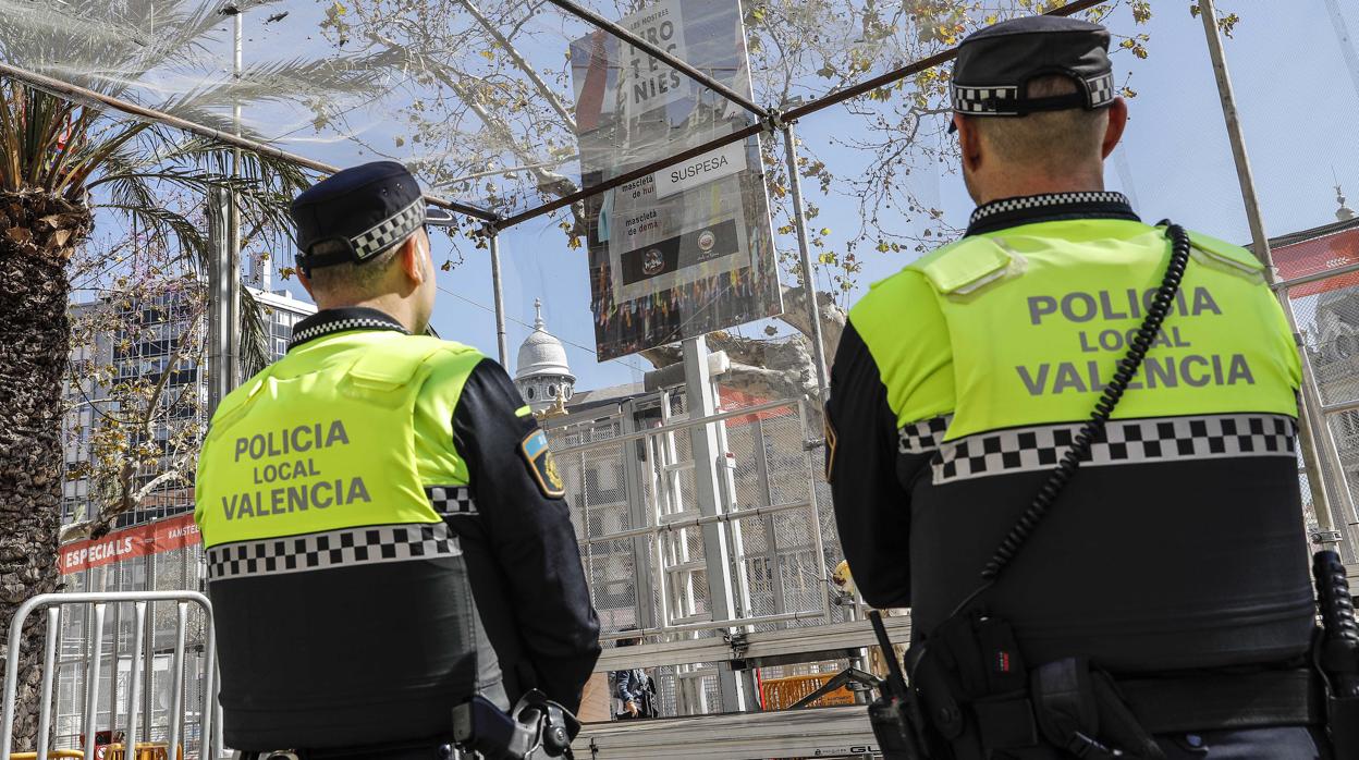 Imagen de archivo de la Policía Local de Valencia