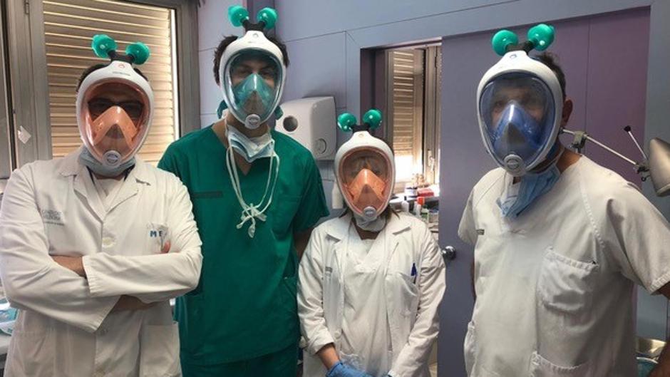 Vídeo: máscaras de buceo convertidas en respiradores para los pacientes con coronavirus en Valencia