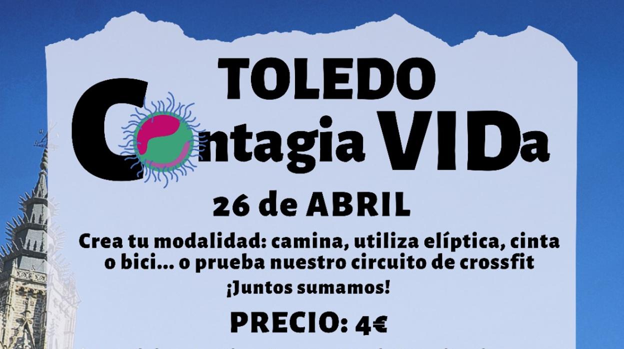 Cita deportiva solidaria en Toledo el 26 de abril a través de redes sociales