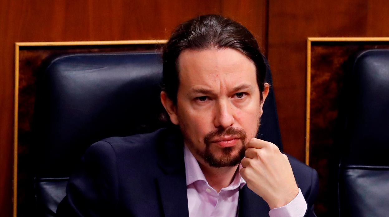 El vicepresidente Iglesias, ayer en la sesión de control al Gobierno