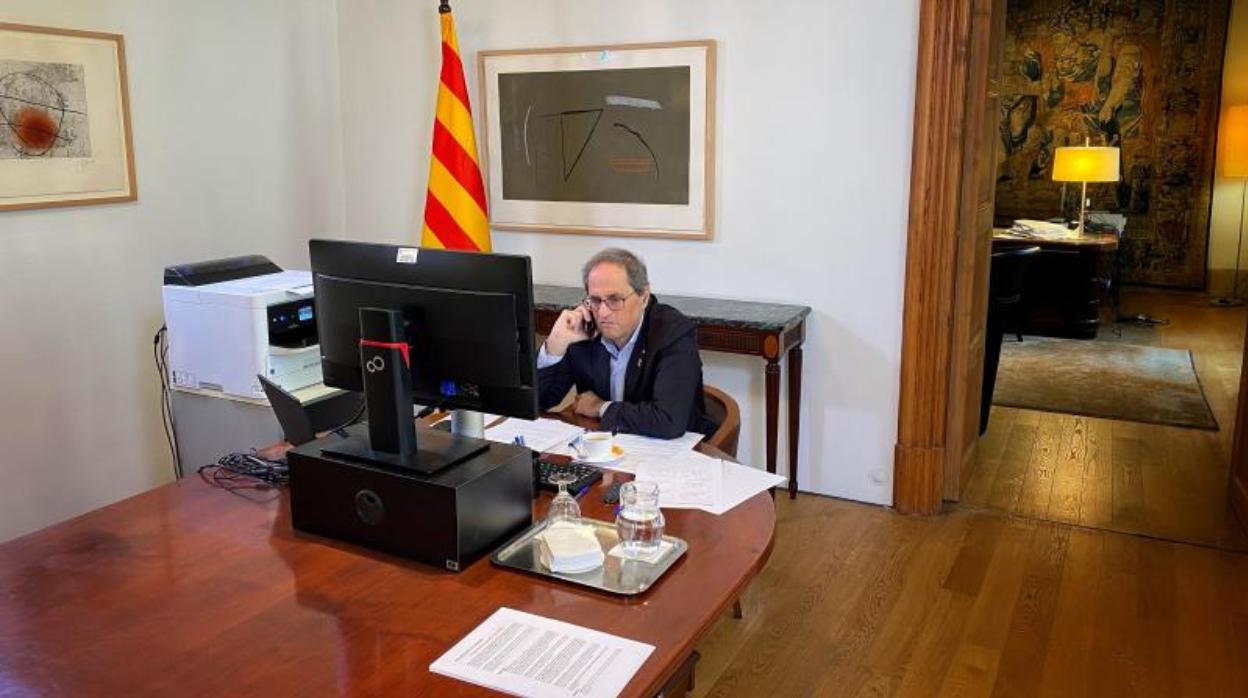 El presidente de la Generalitat, Quim Torra