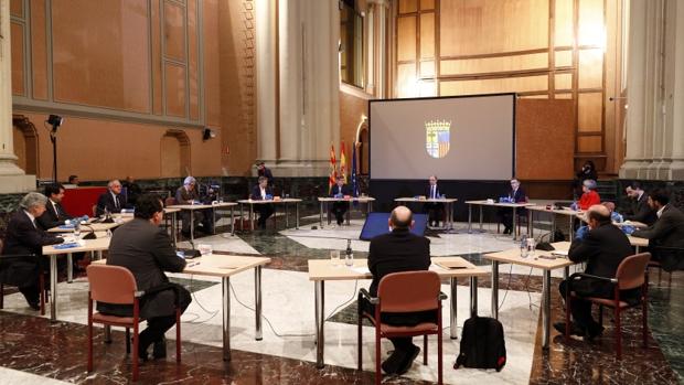 Todos los partidos, sindicatos y patronales se unen en Aragón contra la crisis económica del coronavirus