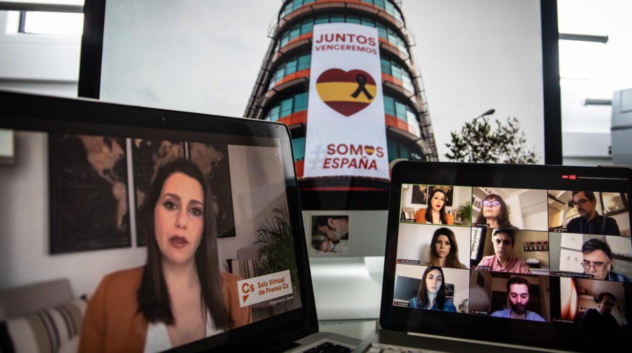 Inés Arrimadas, en la rueda de prensa posterior al Comité Permanente de Cs