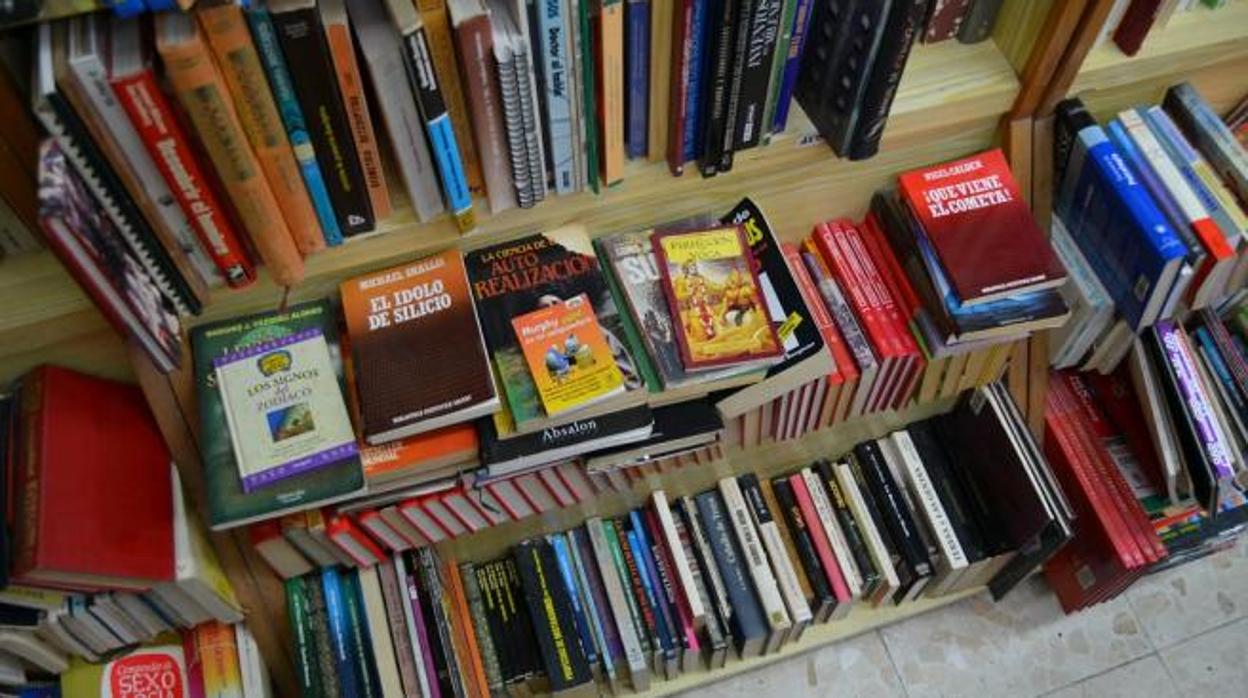 Libros expuestos en una librería