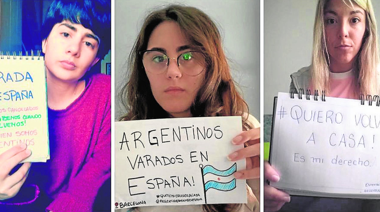 Algunos de los argentinos afectados