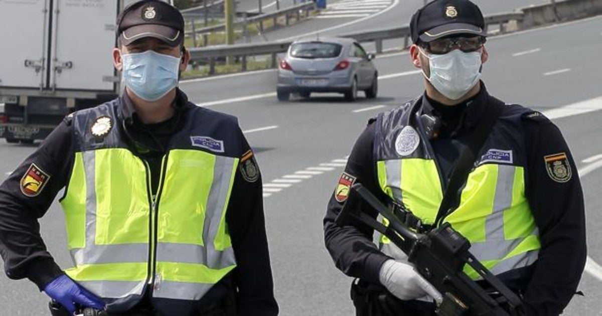 Imagen de la Policía Nacional durante el estado de alarma