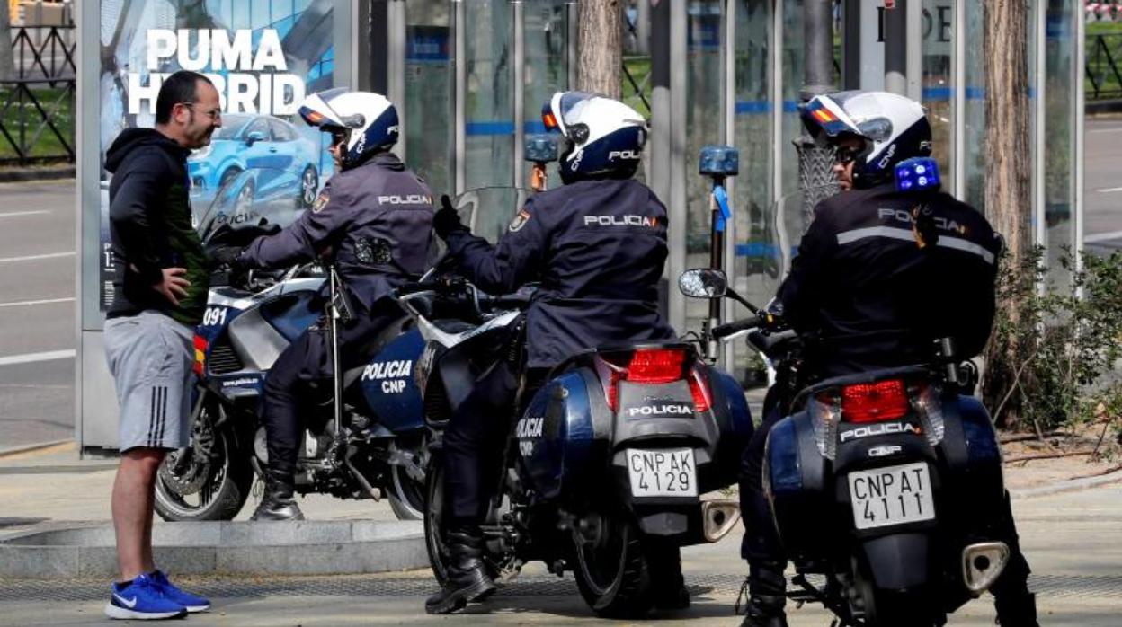 Despliegue policial en Madrid por la crisis del coronavirus