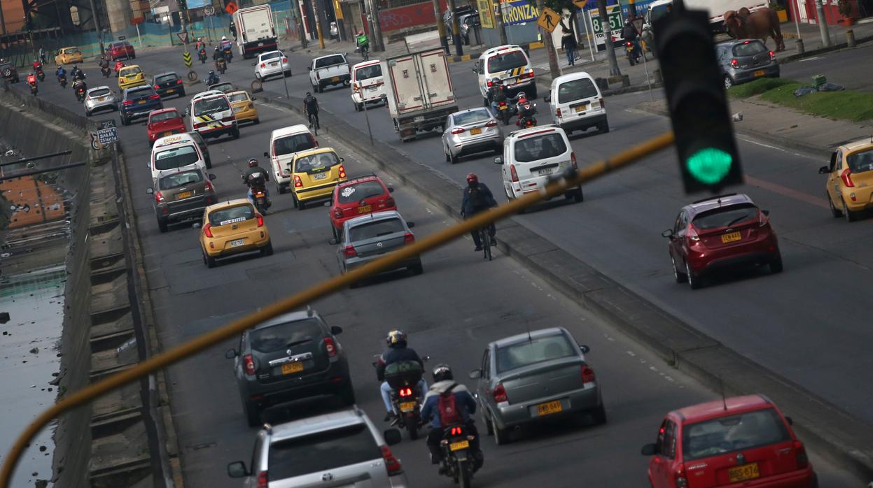 Una calle de Bogotá este jueves