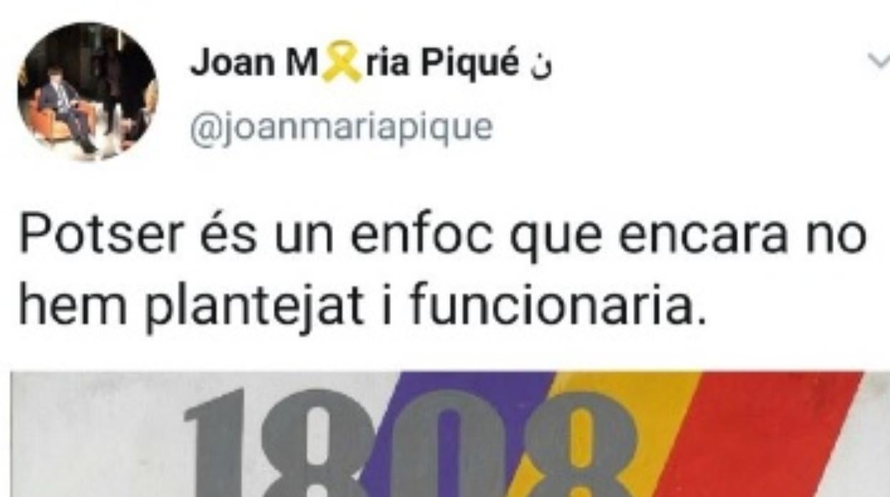 «El mensaje que el director de comunicación de Interior ha escrito este sábado