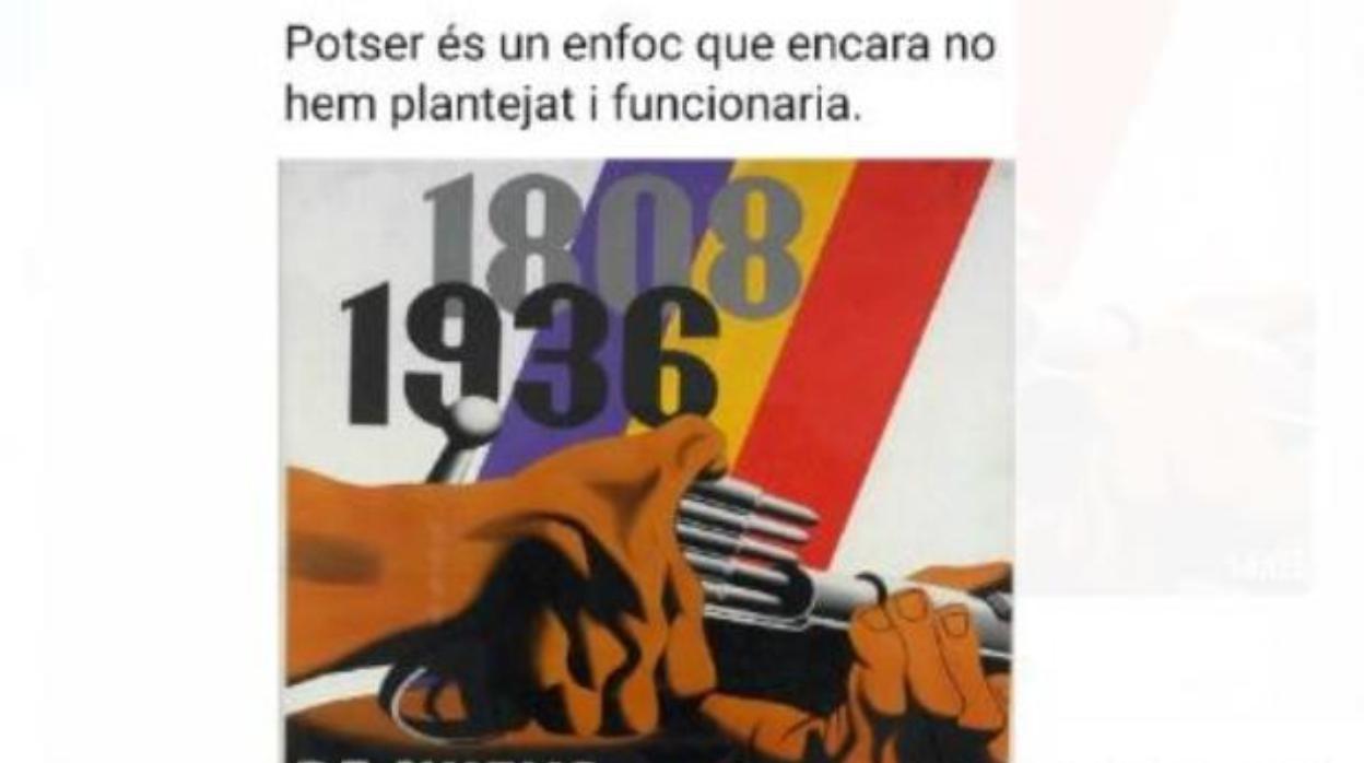 El tuit que Joan Maria Piqué escribió el sábado y borró una hora más tarde