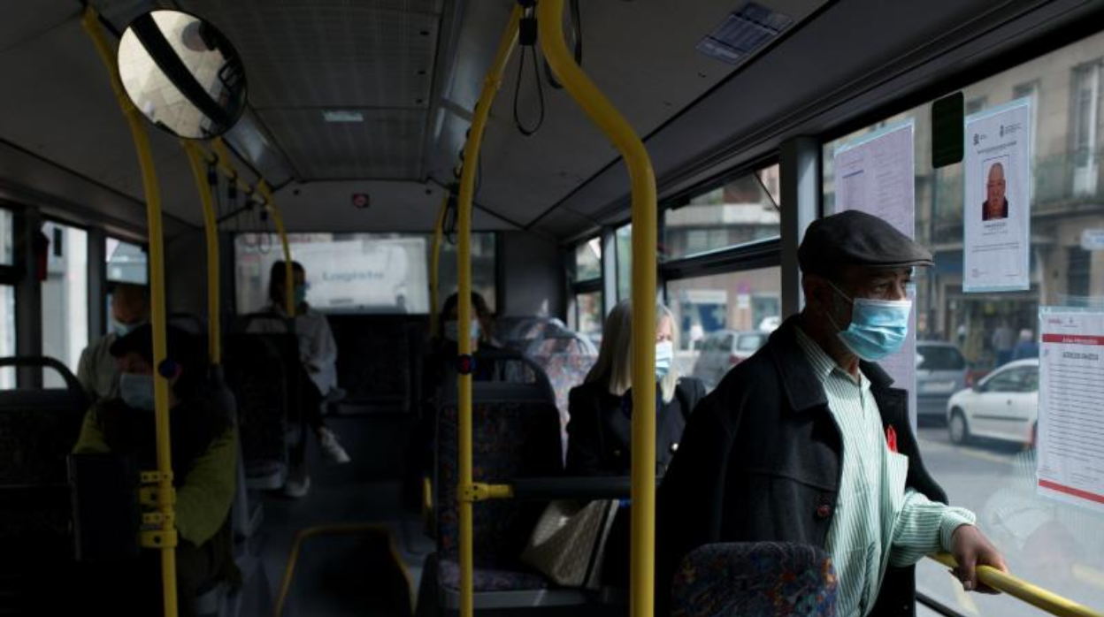 Un autobús urbano en Orense