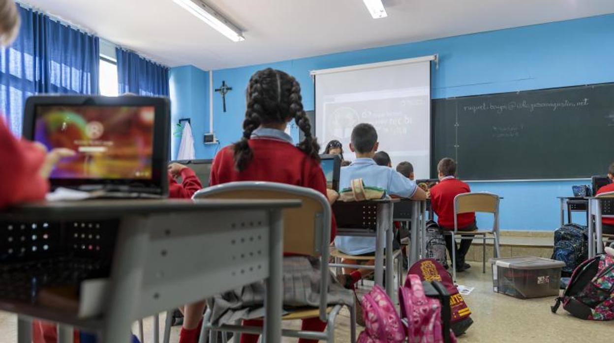 Una clase en los primeros días de este curso escolar