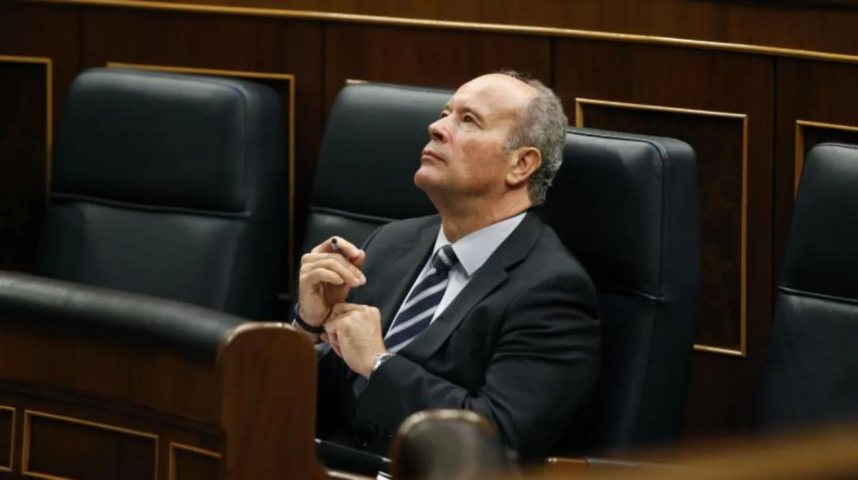 El ministro de Justicia, Juan Carlos Campo, ayer en el Congreso