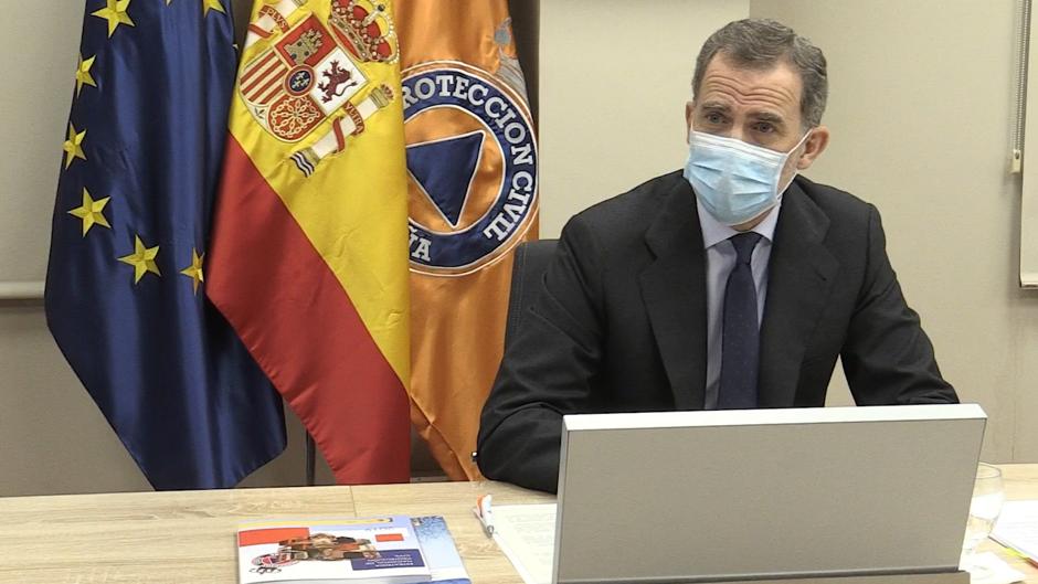 El Rey visita el Centro Nacional de Emergencias