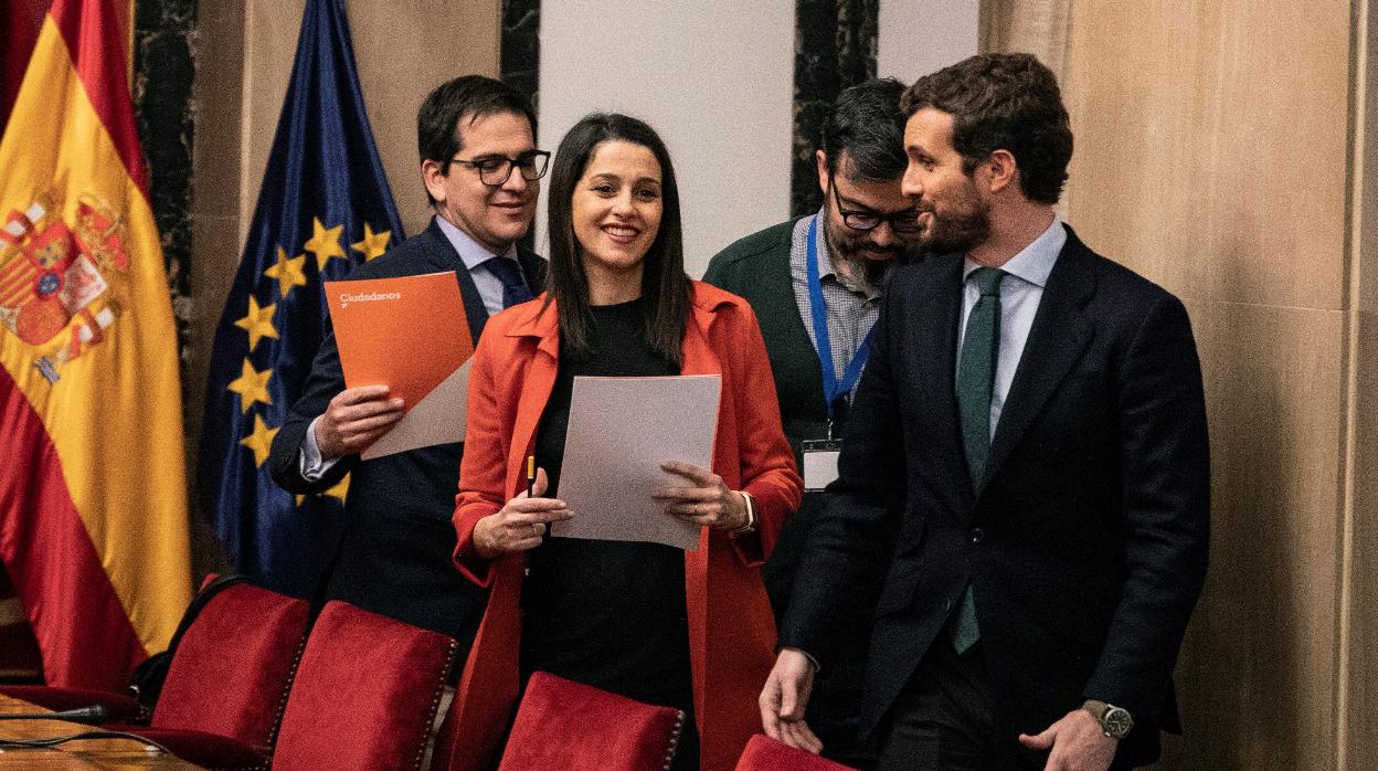 Inés Arrimadas y Pablo Casado, en una imagen de archivo