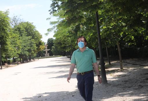 José Luis Martínez-Almeida en el parque de El Retiro