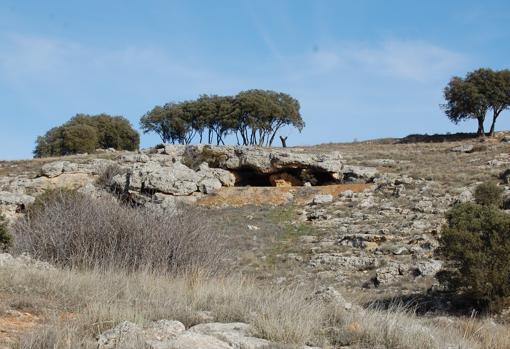 Imagen de la llamada «Cueva de los Toriles», en Carrizosa (Ciudad Real)