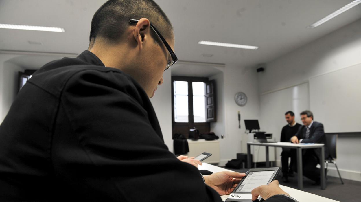 Alumno en la IE University de Segovia en una imagen de archivo