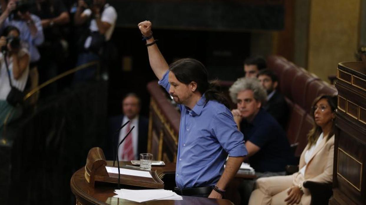 Pablo Iglesias, en el Congerso de los Diputados