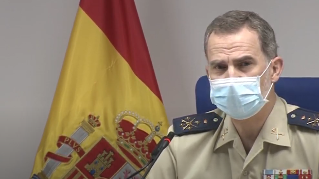 El Rey, a los militares: «Quedan por superar tiempos difíciles pero somos un gran país»