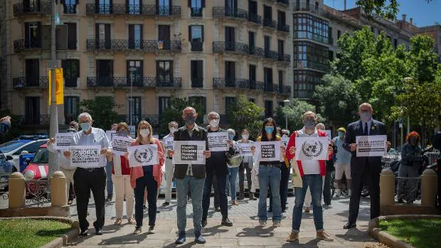 El independentismo vuelva a la calle para acusar al Estado de «ignorar a la ONU» y mantener presos a Junqueras y Cuixart