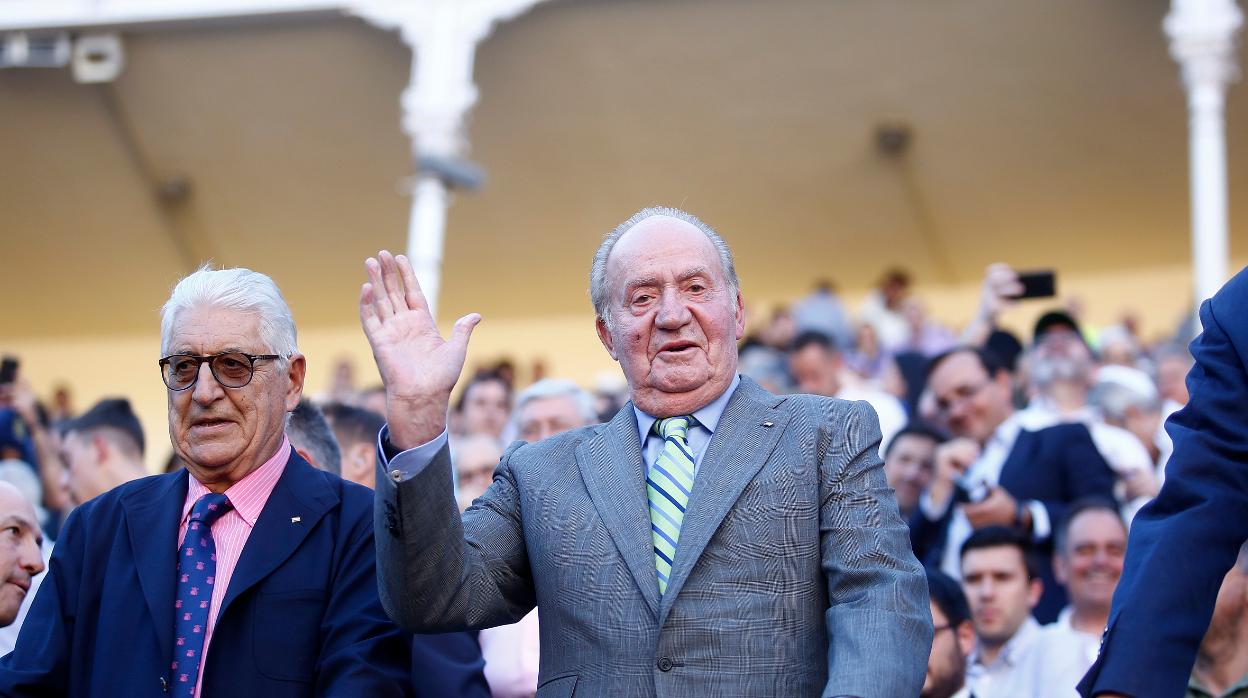 Don Juan Carlos, en el último acto al que asistió antes de su retirada de la vida pública