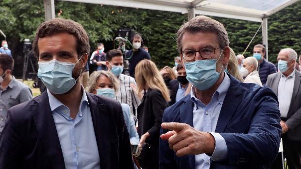 Casado pone como ejemplo la gestión de Feijóo frente a un Gobierno «mentiroso»