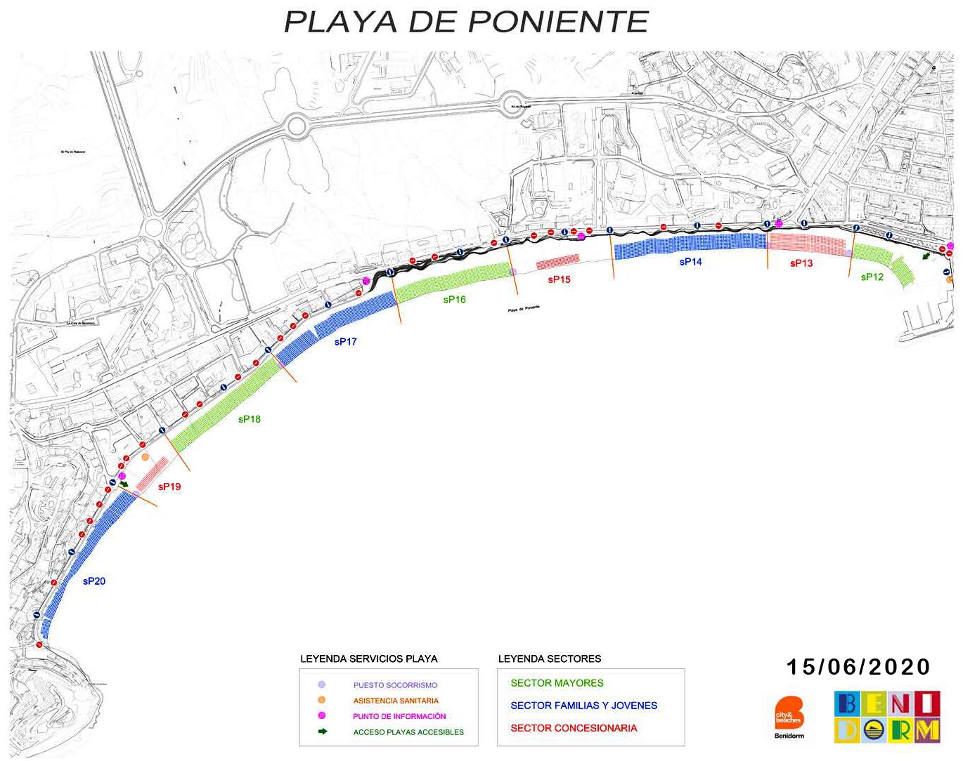 Cómo reservar hueco en la playa de Benidorm este verano en la nueva normalidad