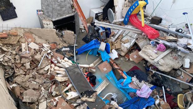 Una vivienda se derrumba por el sobrepeso de una piscina instalada en la terraza