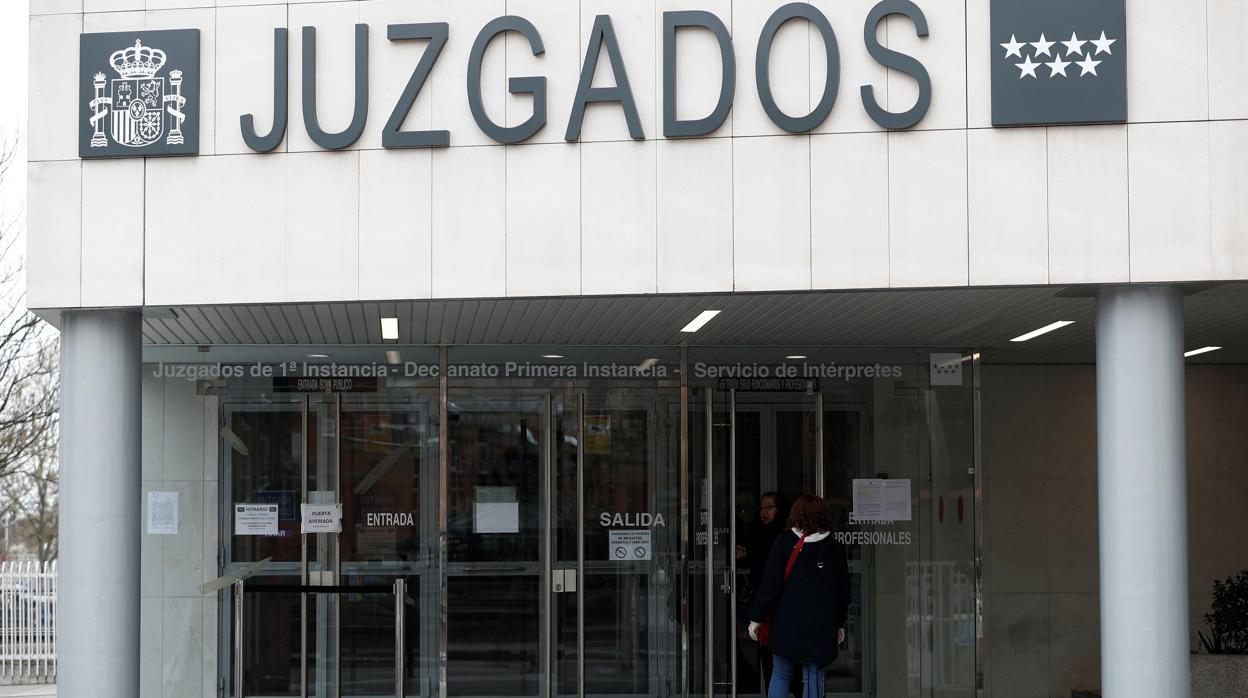 Los juzgados de Plaza de Castilla, cerrados durante los primeros días del confinamiento por la pandemia