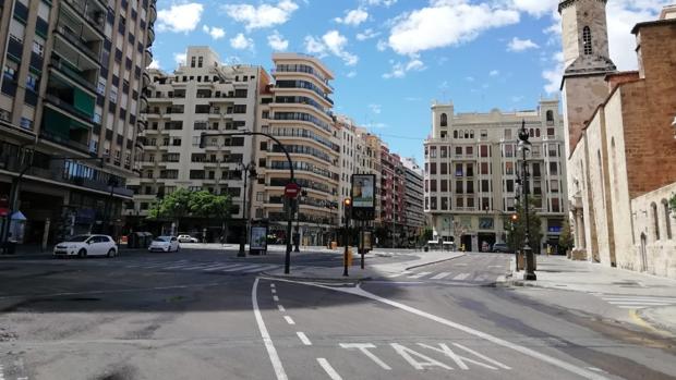 Valencia inicia la peatonalización de San Agustín y el reasfaltado de la plaza del Ayuntamiento