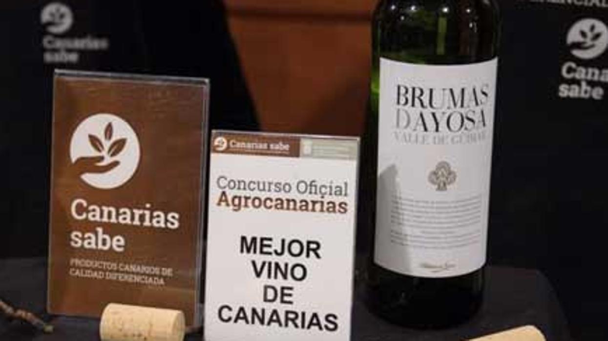 Brumas de Ayosa Malvasía aromática dulce, mejor vino de Canarias en 2020