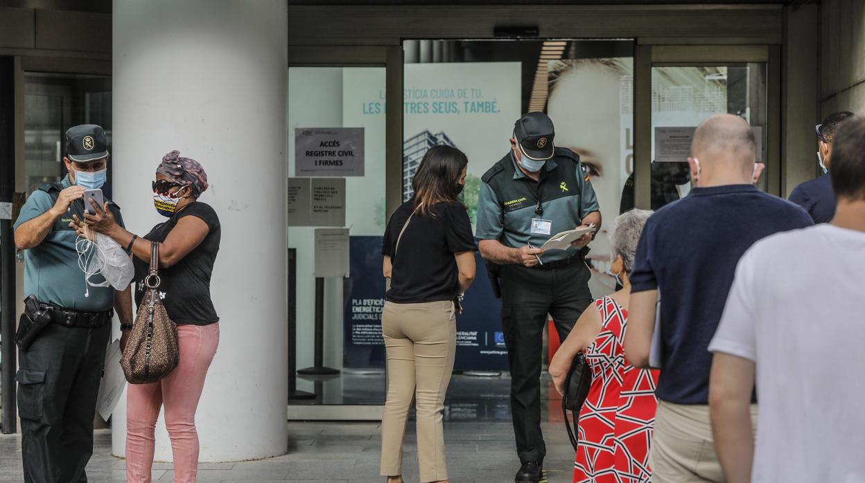 Imagen tomada en la Ciudad de la Justicia de Valencia