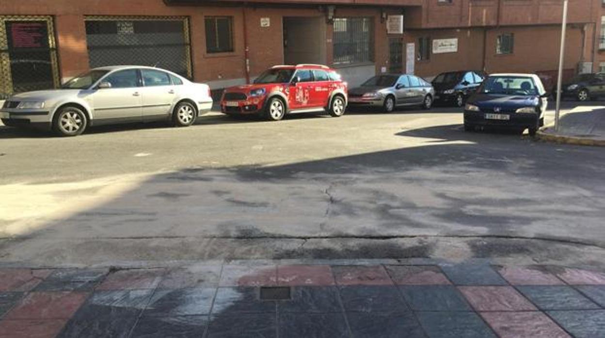 Calle de Ávila donde se produjo el atropello que acabó con la vida de José Echevarría