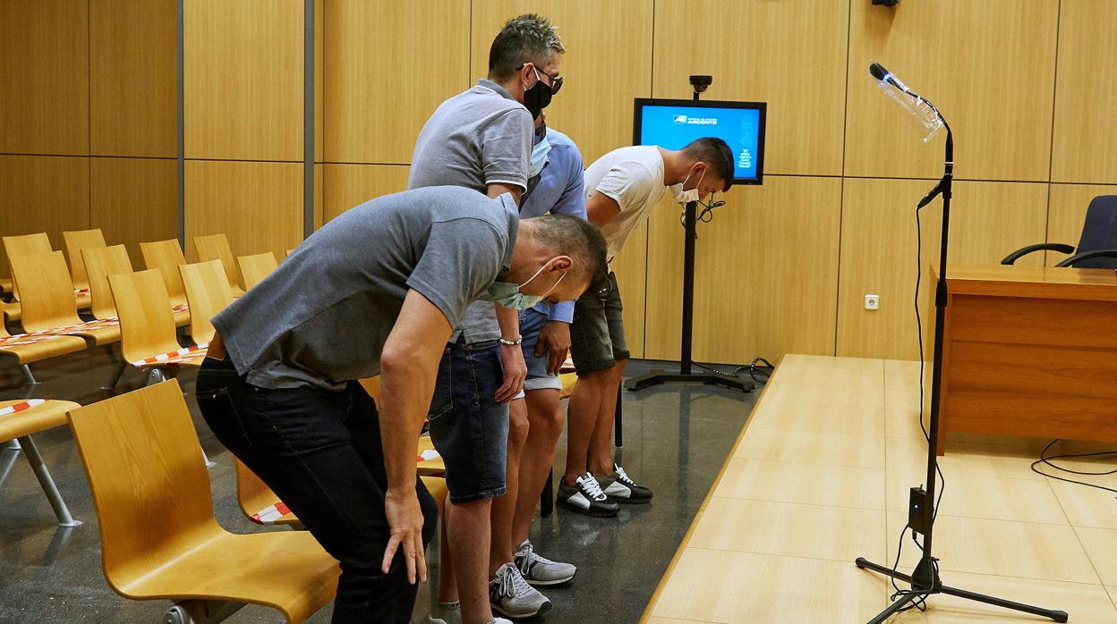 Los hermanos de Anglés, durante el juicio de este martes